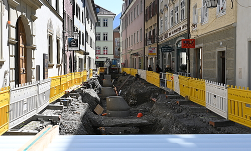 Kanal-Sanierungsarbeiten in der Schlossergasse